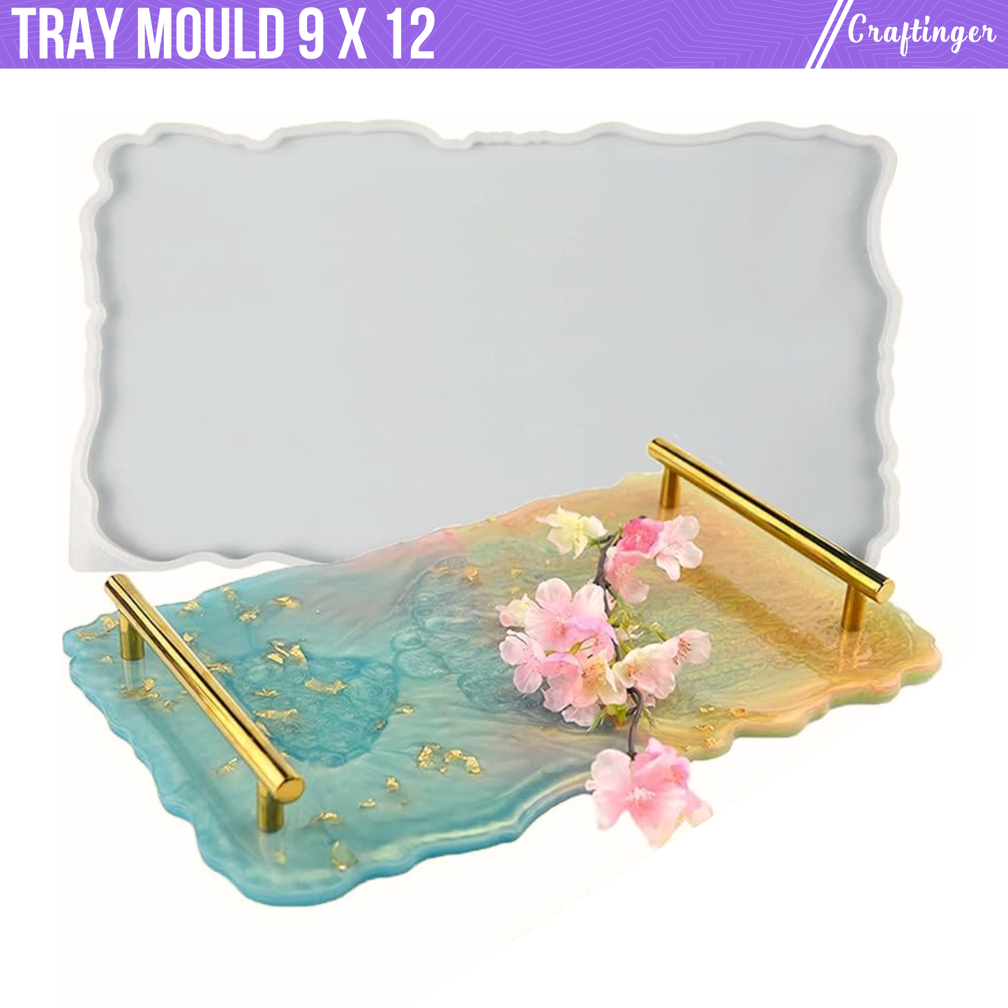 Rectangle Tray Mold ( 9 X 12 Inch ) For Tray, Photoframe , Name Plate