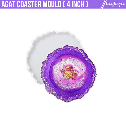 Resin Agat  Round Coaster Mould (4inch)