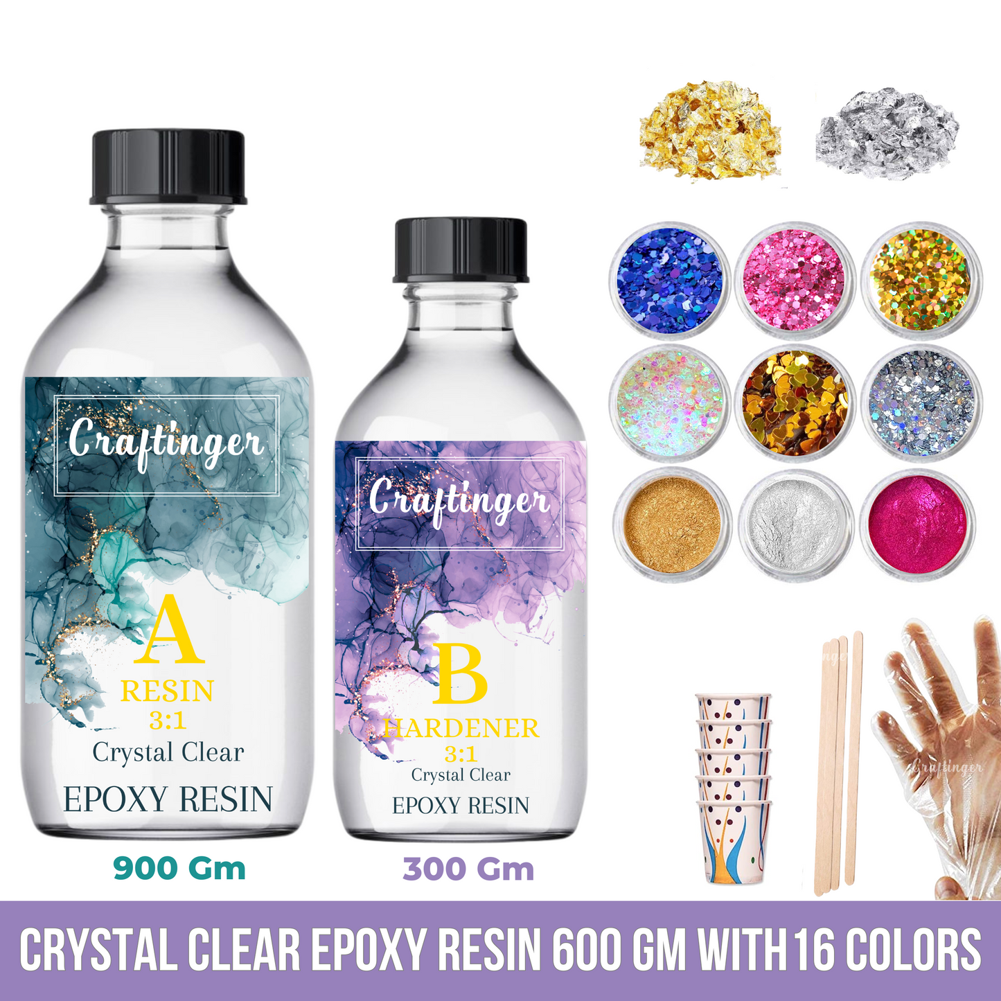 Craftinger Crystal Clear All In One Resin ( 3:1 )