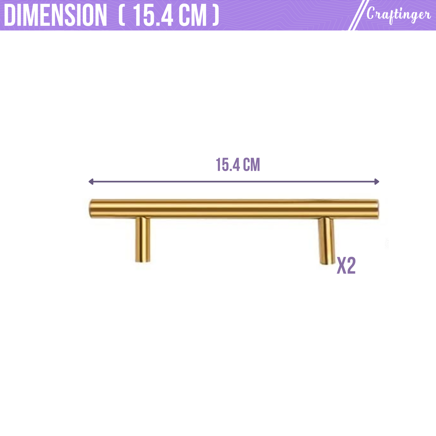 Tray Handles ( Gold )