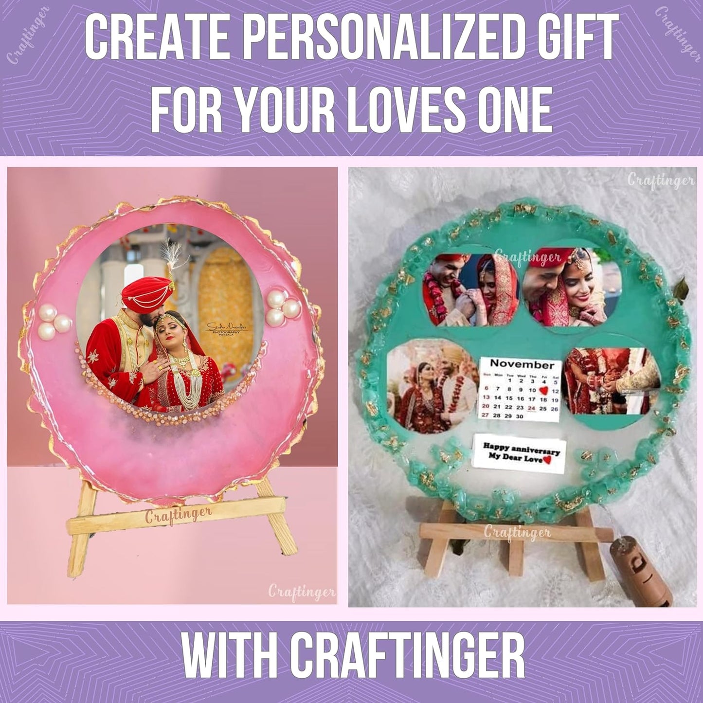 Craftinger Resin Art Photoframe Kit Lite