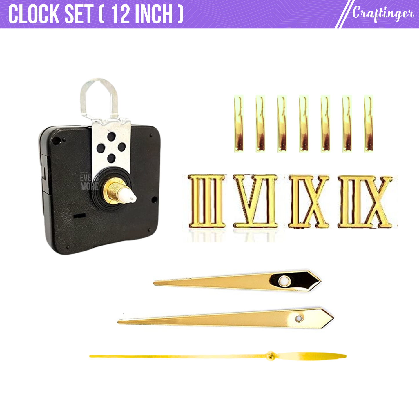 12 Inch Clock Set